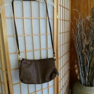 New Brown Leather Crossbody Bag